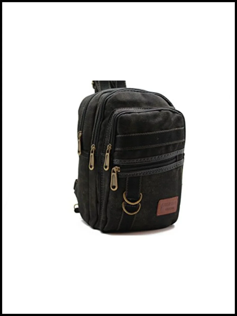Convertible Backpack Sling Bag Anti Theft Canvas Daypack Multi Pocket